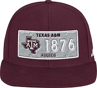 Adidas Texas A&M University Flat Brim Snapback Cap