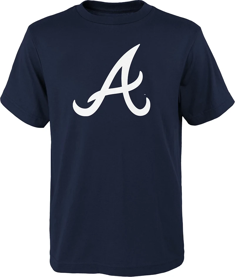 Outerstuff Boys' 8-20 Atlanta Braves Primary Logo T-shirt