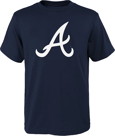 Outerstuff Boys' 8-20 Atlanta Braves Primary Logo T-shirt