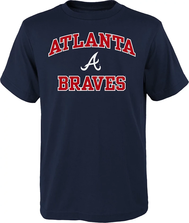Outerstuff Boys' 8-20 Atlanta Braves Heart and Soul T-shirt