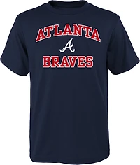 Outerstuff Boys' 8-20 Atlanta Braves Heart and Soul T-shirt
