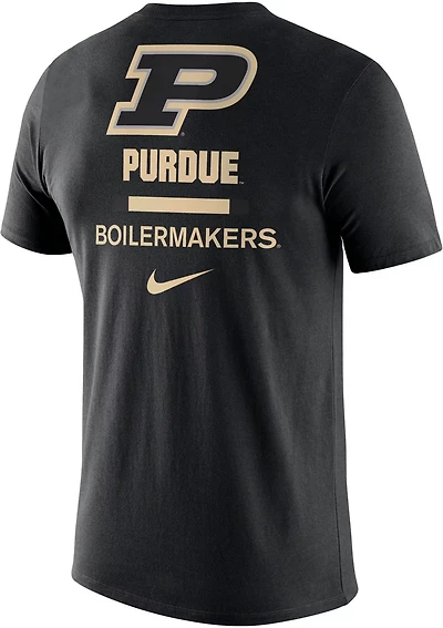 Nike Men's Purdue University Dri-FIT Cotton DNA Short Sleeve T-shirt