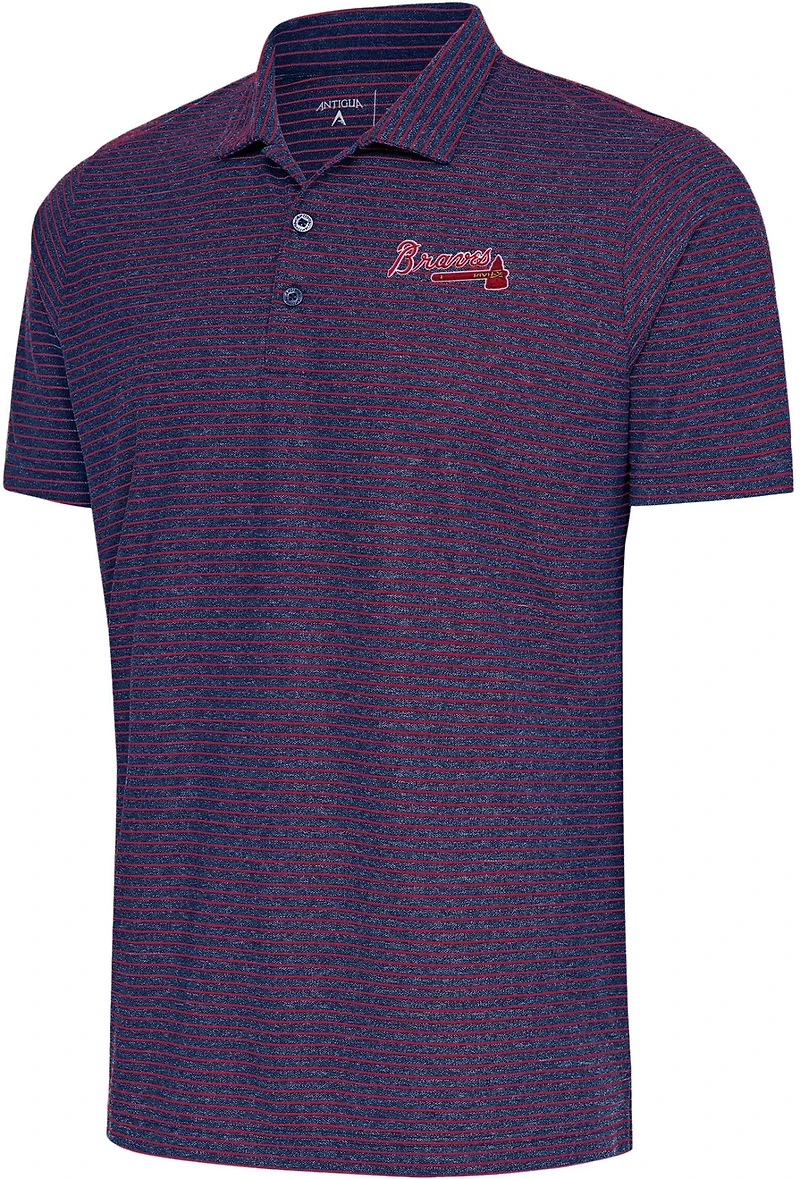Antigua Men's Atlanta Braves Esteem Polo