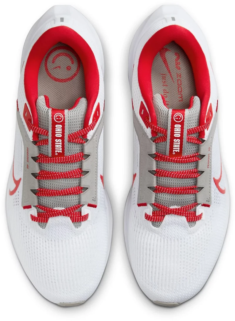 Nike Men's Ohio State University Air Zoom Pegasus 40 Running Shoes