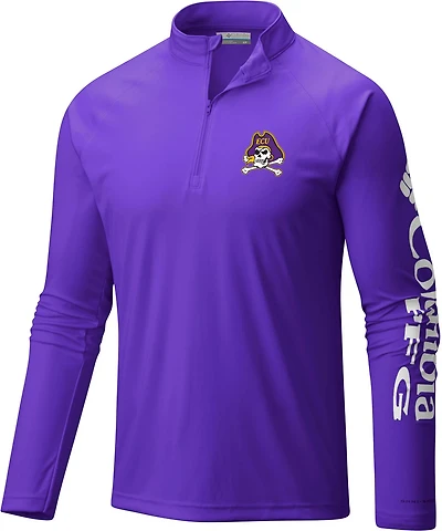 Columbia Sportswear Men's East Carolina University Terminal Tackle 1/4 Zip Sweatshirt