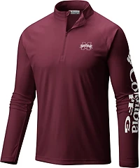 Columbia Sportswear Men's Mississippi State University Terminal Tackle 1/4 Zip Sweatshirt