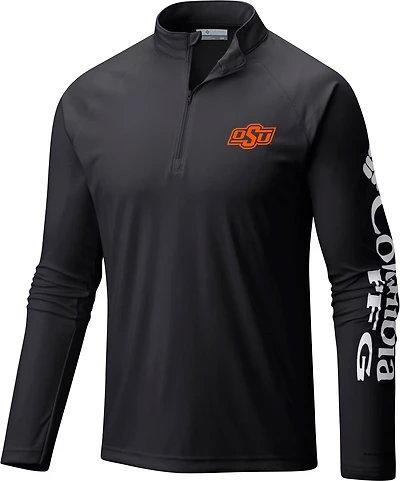 Columbia Sportswear Men's Oklahoma State University Terminal Tackle 1/4 Zip Sweatshirt