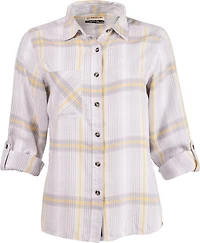 Magellan Outdoors Women's Willow Creek Plaid Long Sleeve Shirt