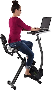 Stamina WIRK Ride Exercise Bike Workstation and Standing Desk