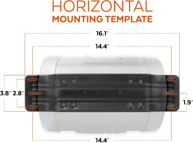 ECOXGEAR SoundExtreme Waterproof 8in Subwoofer