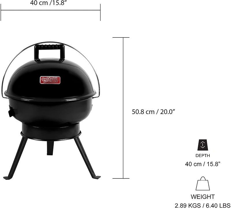 Outdoor Gourmet 14 Charcoal Kettle Grill