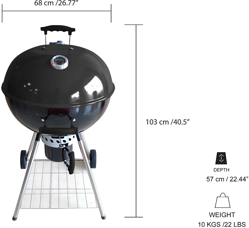 Outdoor Gourmet Canyon Charcoal Kettle Grill