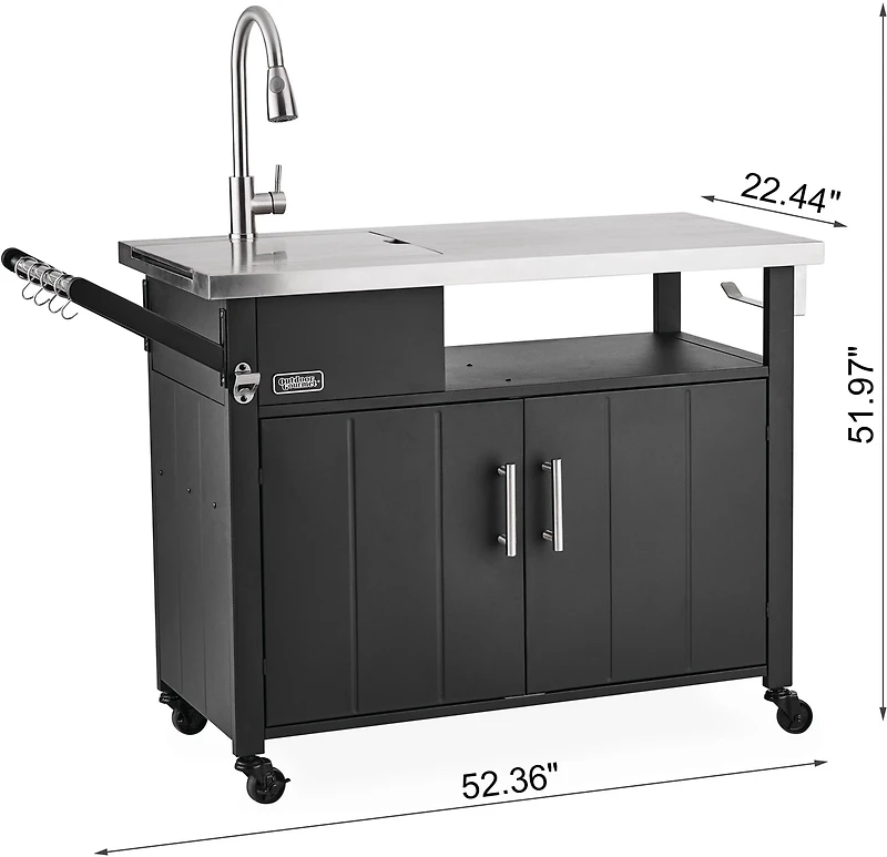 Outdoor Gourmet Outdoor Cooking Prep Station