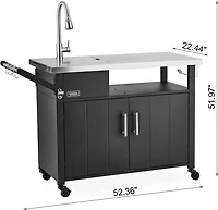 Outdoor Gourmet Outdoor Cooking Prep Station