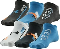 Under Armour Youth Essential Lite No-Show Socks 6-Pack