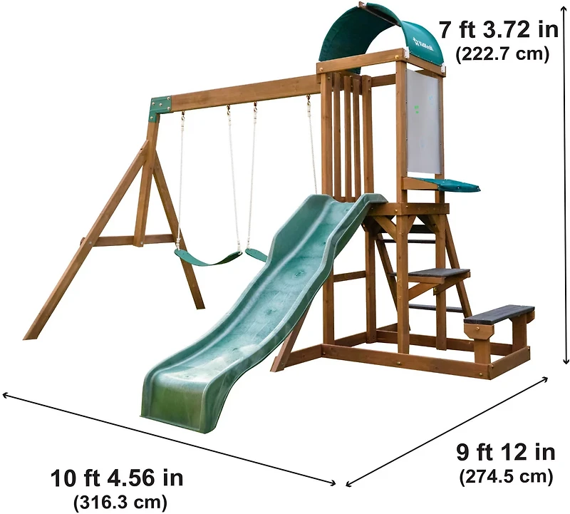 KidKraft Wilderness Point Wood Swing Set