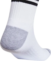 adidas Men's Cushioned 3-Stripe 3.0 High Quarter Socks 3-Pack