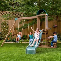 KidKraft Wilderness Point Wood Swing Set