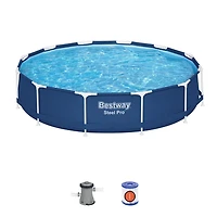 Bestway Steel Pro 12 ft x 30 in Above Ground Pool Set