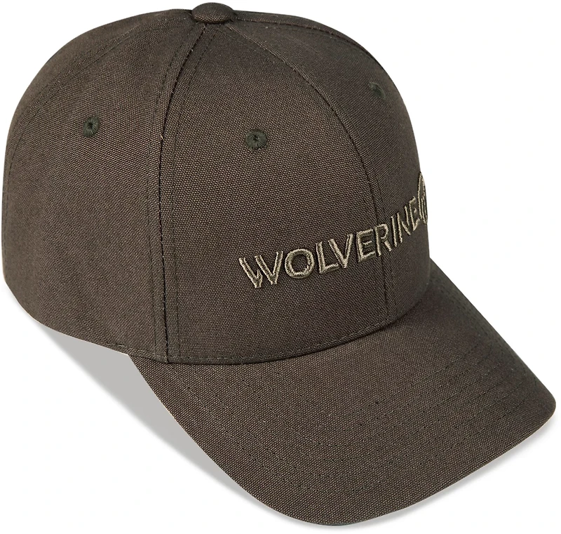 Wolverine Adults' Embroidered Heavy Duty Canvas Logo Adjustable Cap