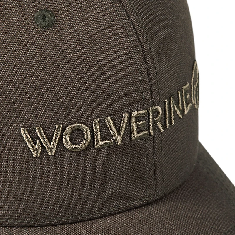 Wolverine Adults' Embroidered Heavy Duty Canvas Logo Adjustable Cap