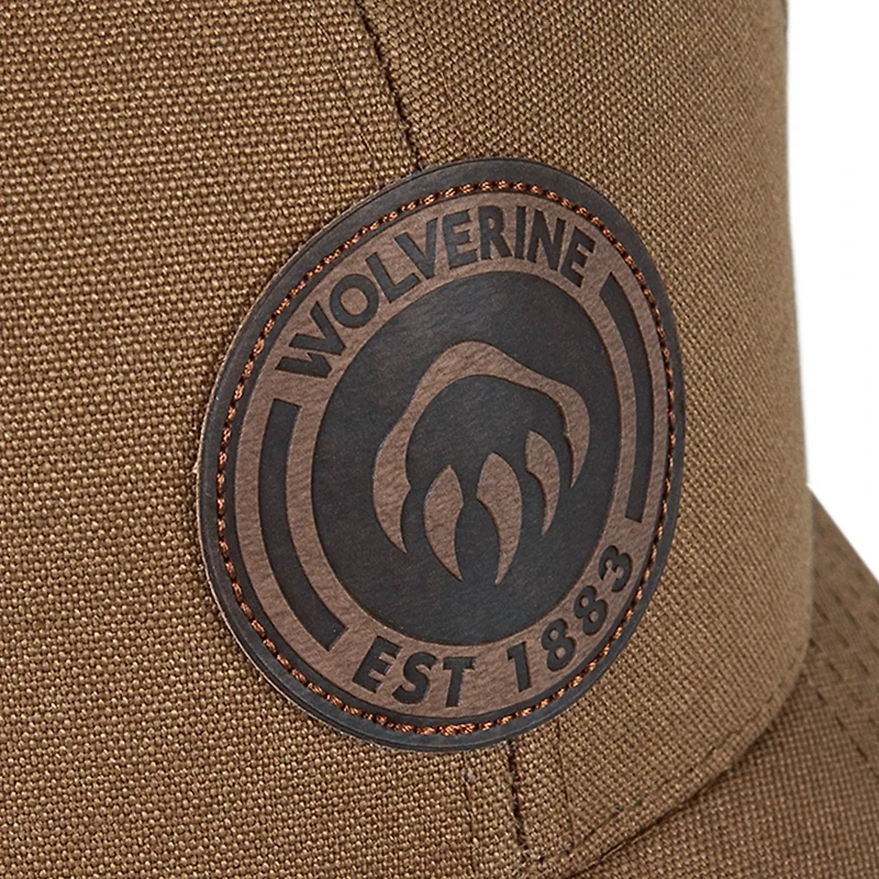 Wolverine 1883 Leather Patch Heavy Duty Canvas Adjustable Cap