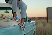 HEYDUDE Men's Wally Texas Canvas Slip-On Shoes