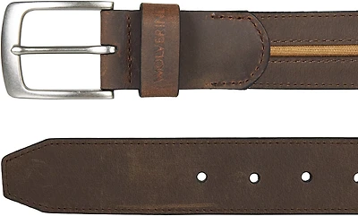 Wolverine Men's Canvas and Leather Belt