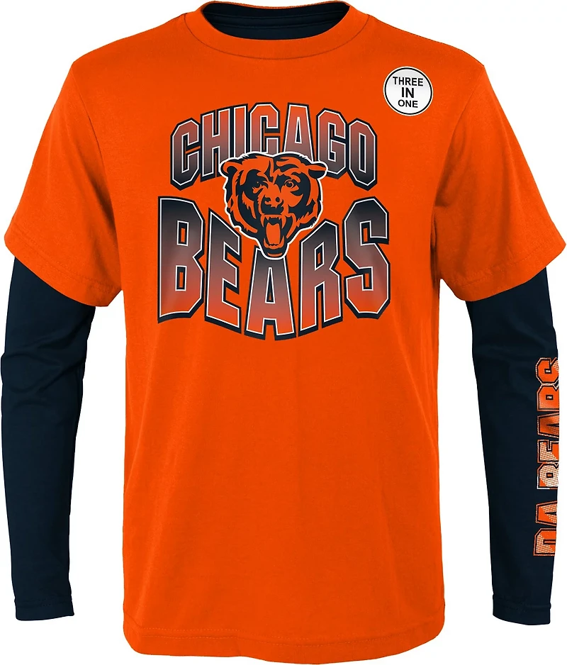 Outerstuff Boys' Chicago Bears Game Day 3 in 1 Combo T-shirt Set