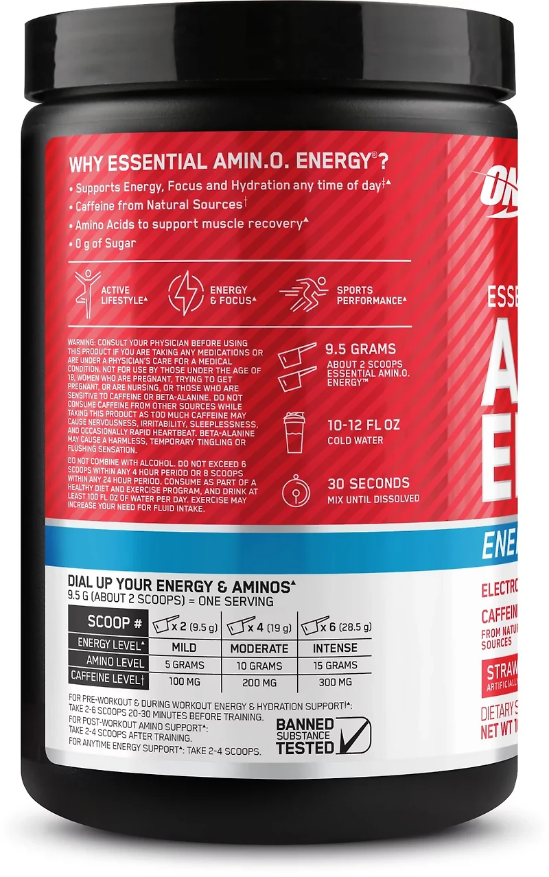 Optimum Nutrition Amino Energy and Electrolytes Pre Workout