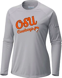 Columbia Sportswear Women's Oklahoma State University Tidal II Long Sleeve T-shirt
