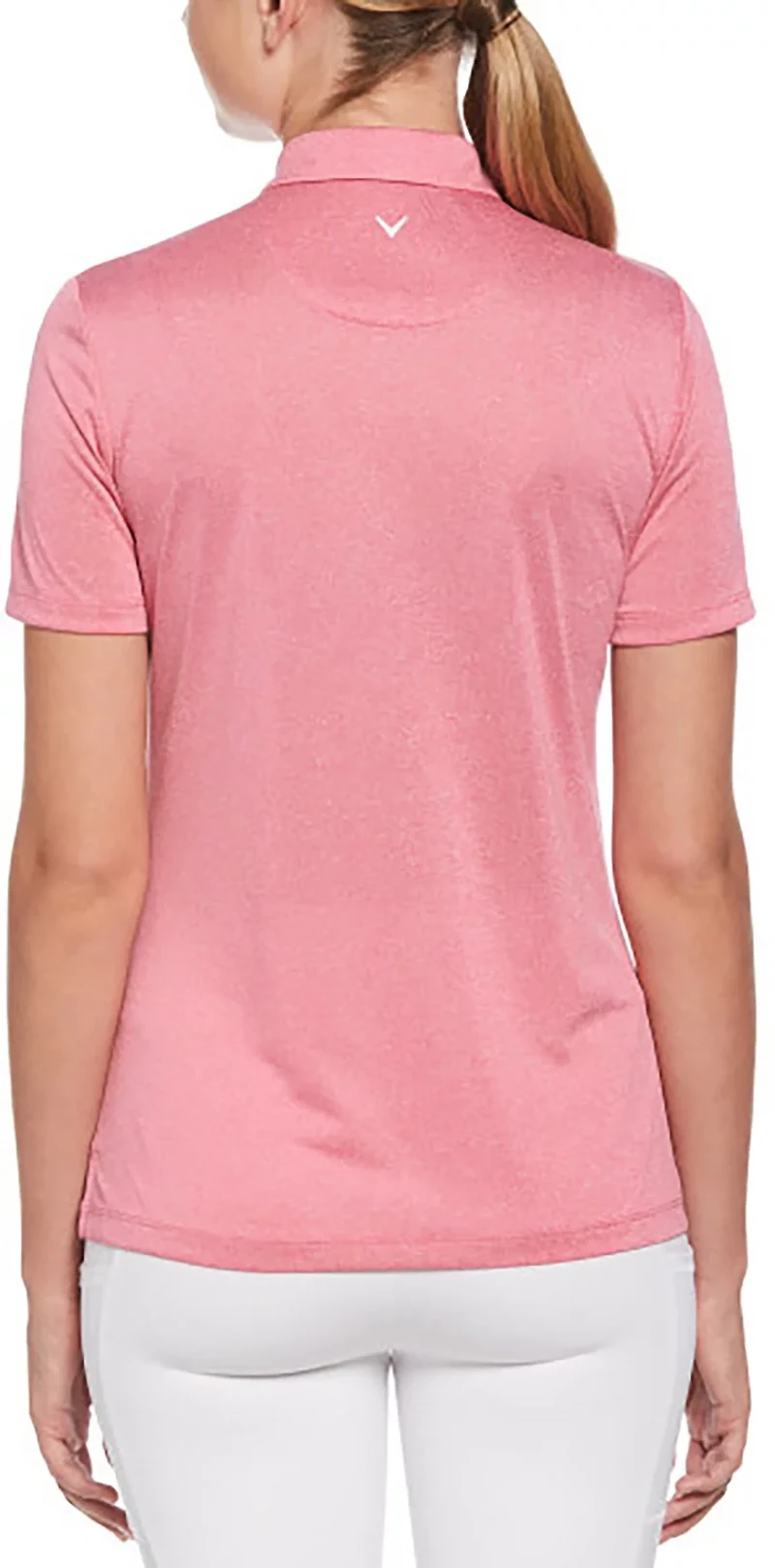 Callaway Women's 1/4-Zip Heather Polo Golf Shirt