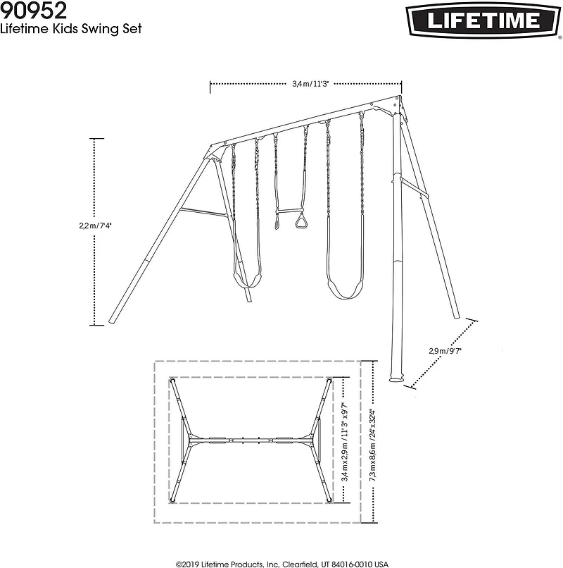Lifetime Kids Swing Set