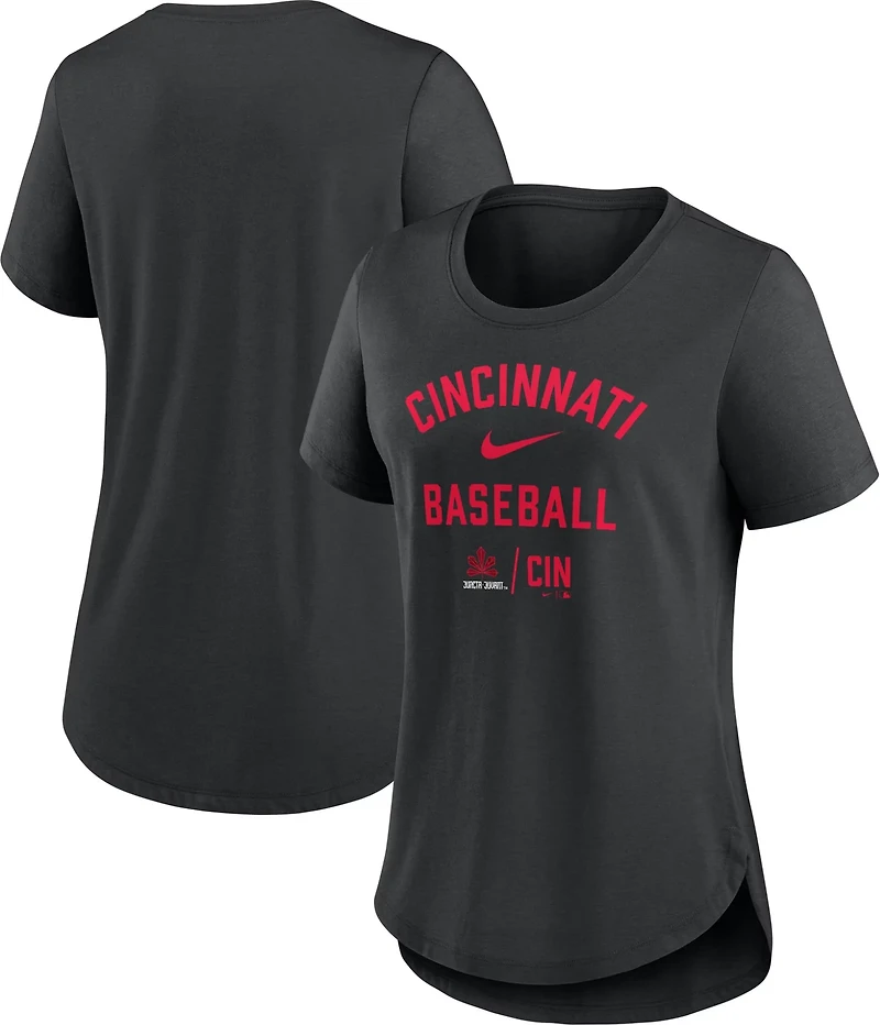 Nike Men's Cincinnati Reds City Connect Tri-Blend Short Sleeve T-shirt