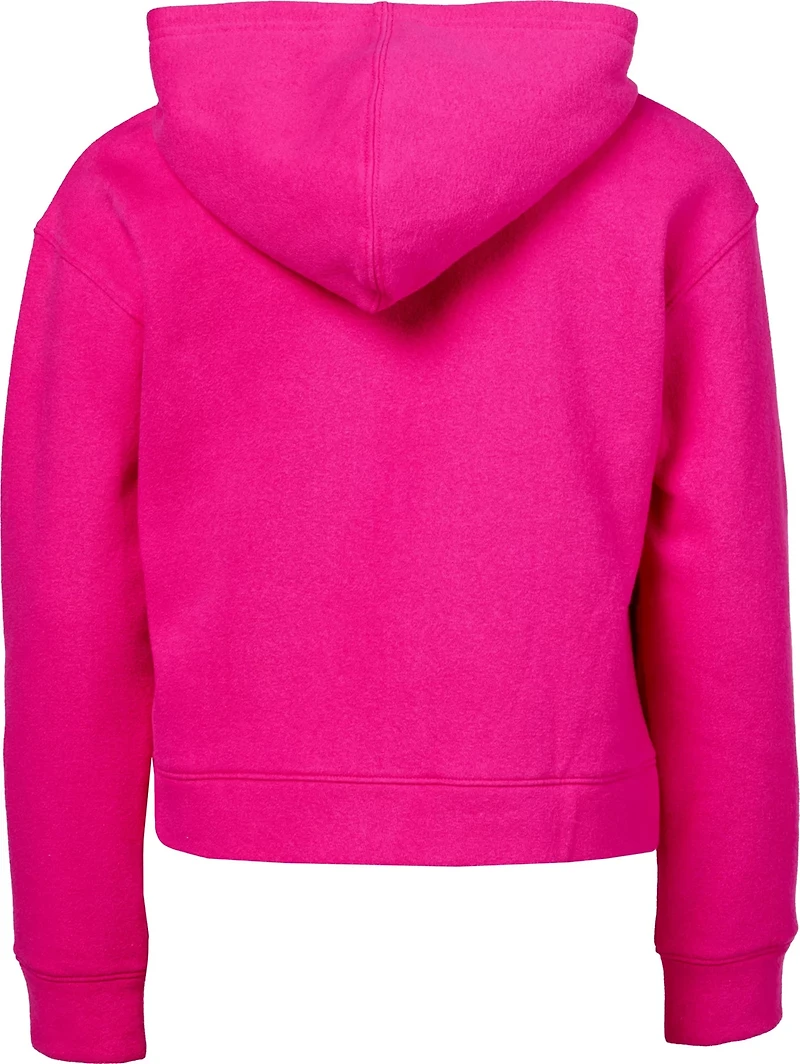 BCG Girls' Cotton Fleece Heart GFX Hoodie