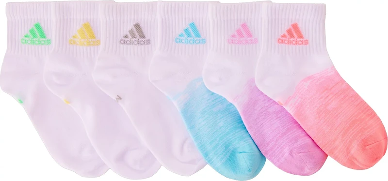adidas Youth Superlite Badge of Sport 3 Quarter Socks 6-Pack