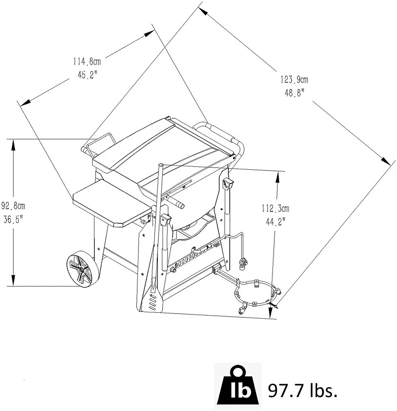 Outdoor Gourmet Deluxe Single Sack 90 qt Crawfish Boiler
