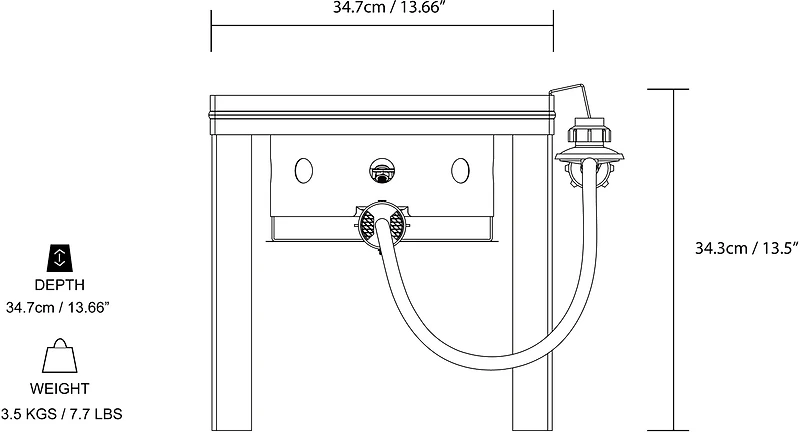 Outdoor Gourmet Deluxe Fryer Stand
