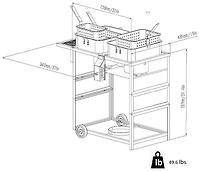 Outdoor Gourmet Fish Fry Cart