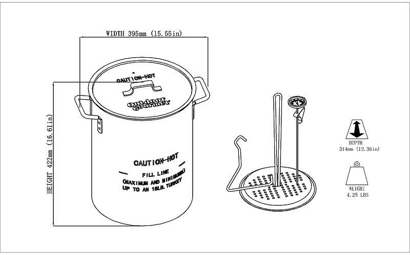 Outdoor Gourmet 30 qt Pot Kit