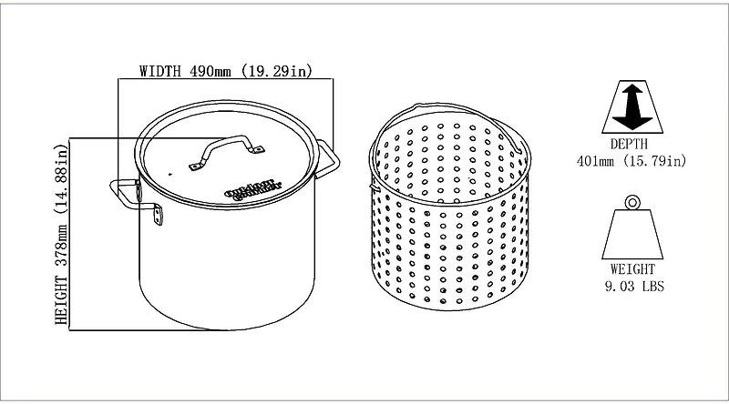 Outdoor Gourmet 42 qt Pot Kit