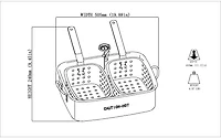 Outdoor Gourmet 15 qt. Pan with Dual Baskets