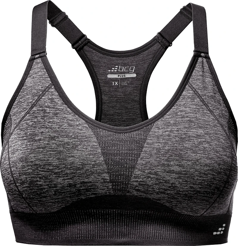BCG Women's Plus Seamless Adjustable Training Cami Sports Bra