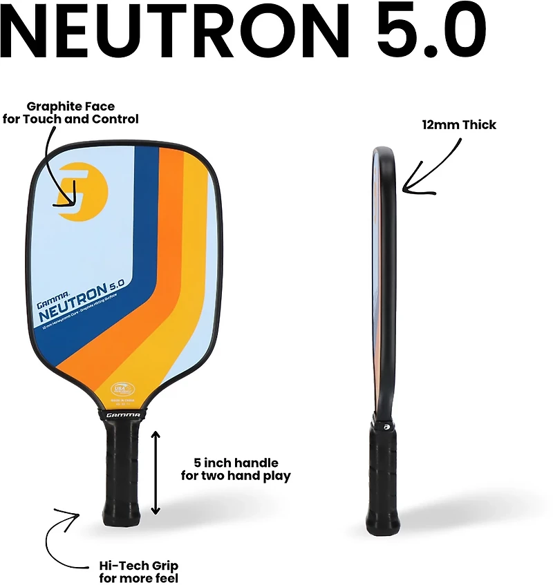 Gamma Neutron 5.0 Pickleball Paddle
