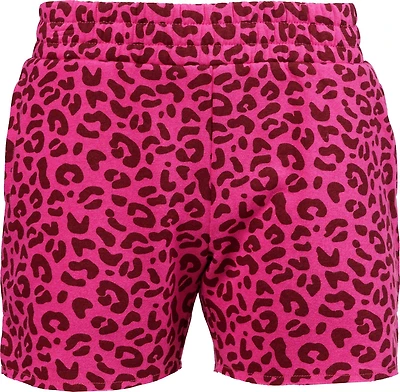 BCG Girls' Cotton Fleece Print Shorts