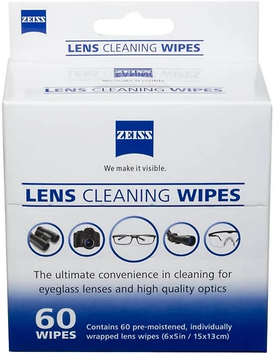 Zeiss Lens Wipes 60-Pack