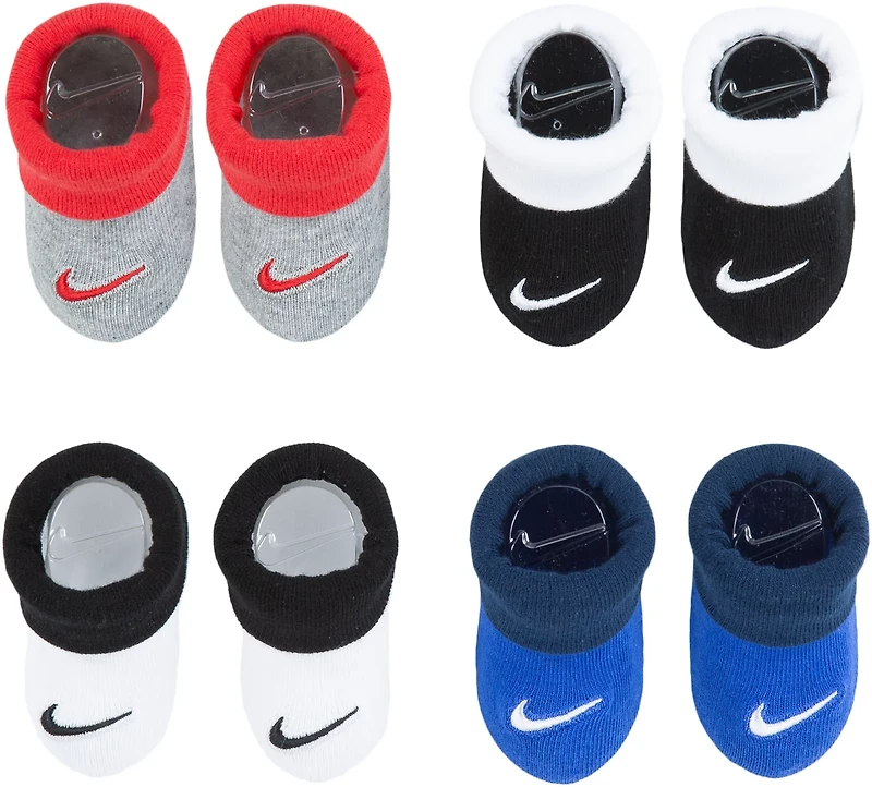 Nike Youth Logo Bootie Socks 4-Pack