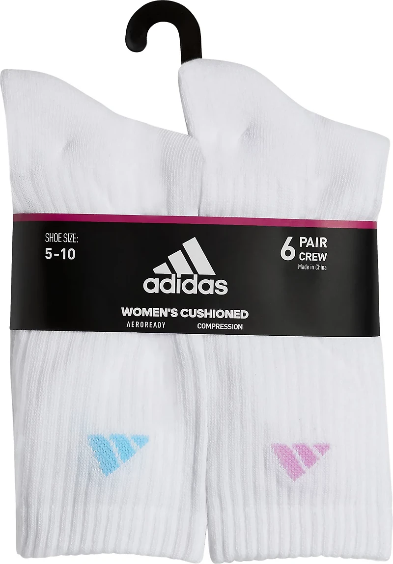 adidas Cushion Crew Socks 6 Pack