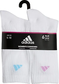 adidas Cushion Crew Socks 6 Pack