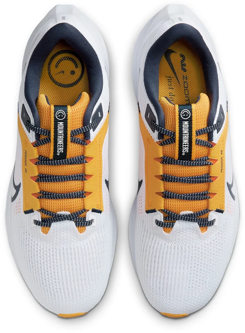 Nike Men's West Virginia University Air Zoom Pegasus 40 Running Shoes